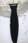 Marc Le Bihan 21915 Silk Shrinkage Stretch One-Piece Dress Collection French High-Level Handmade MLB-21942-HEI Black PMLB4